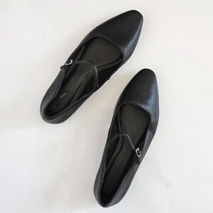 Open Edit‎ Regina Mary Jane Pointed Toe Flat Size 9.5 Black